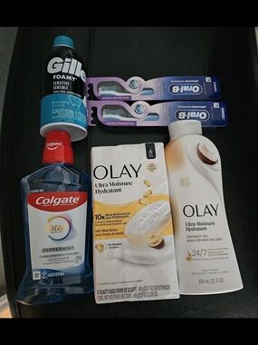 Bundle Of 5 Olay , Oral B , Colgate gillete